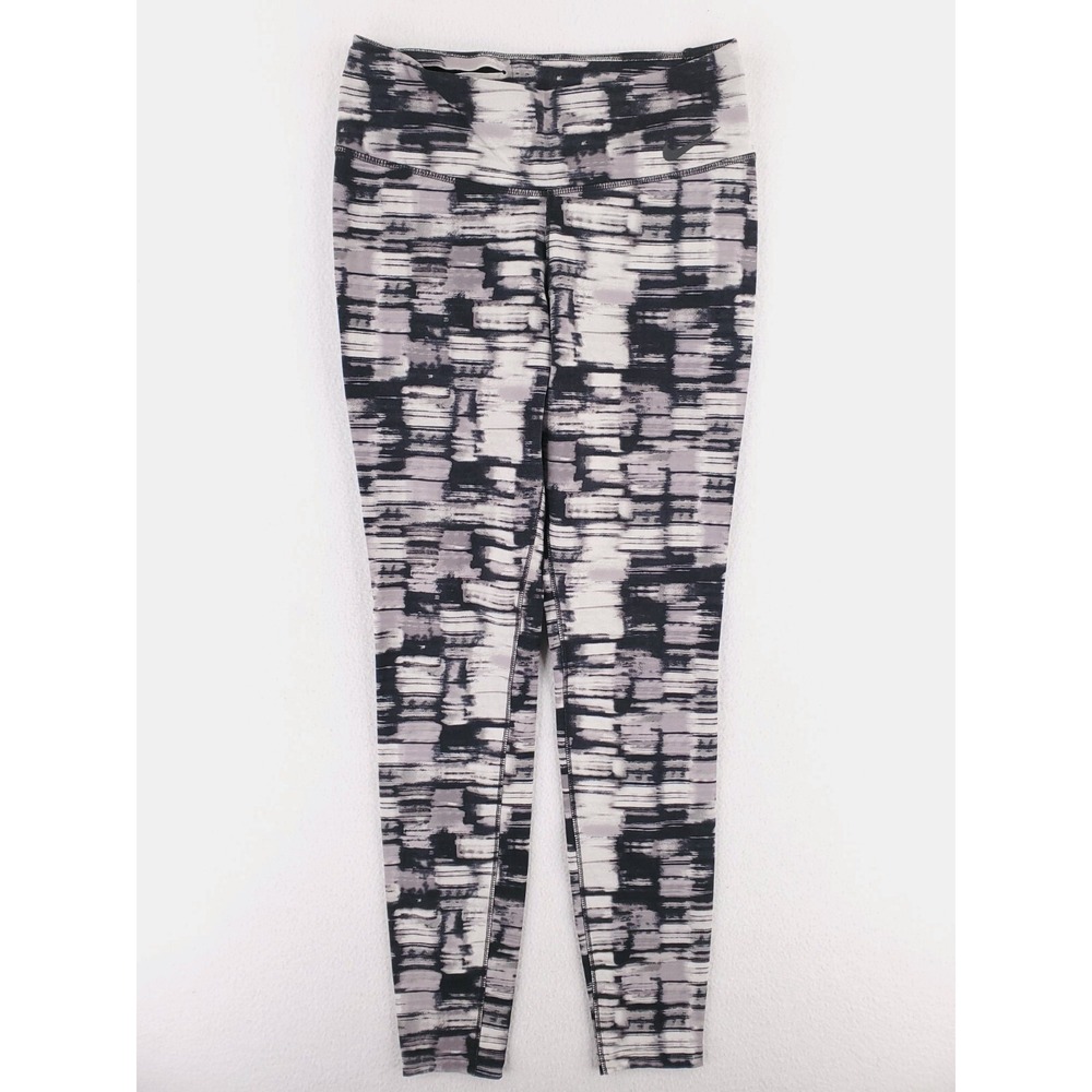 Nike Leggings Womens Medium Black Gray Compression Pants Yoga Athleisure Running